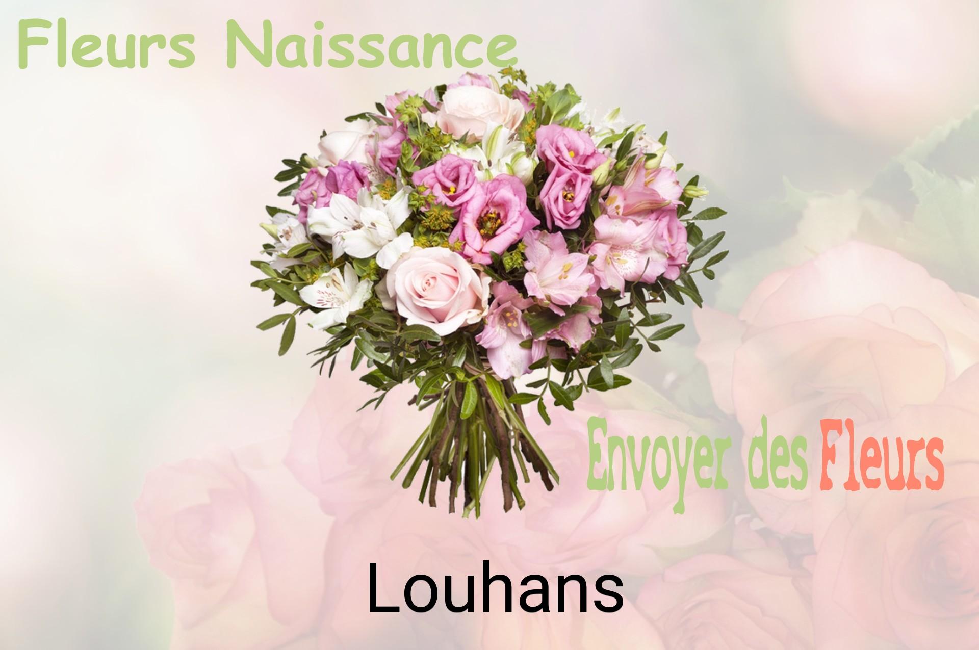 Bouquet de fleurs de naissance livré à Louhans